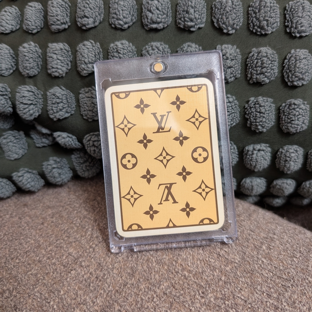 Louis Vuitton Monogram Vintage Card In Case - Collector's Item!
